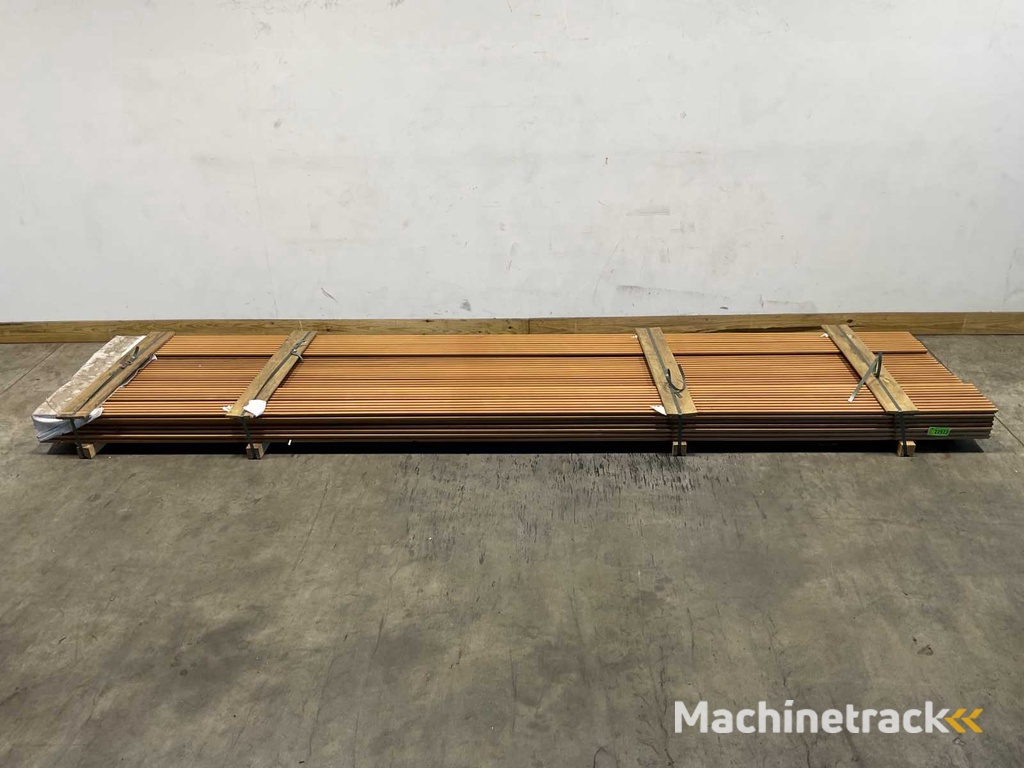 Raute Profilbrett rib5 Ayous Thermoholz 420x13,8x2,1 cm (30x)
