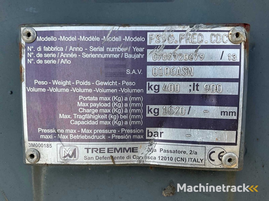 2013 Merlo PS90. PRED. CDC Schaufel für Bagger