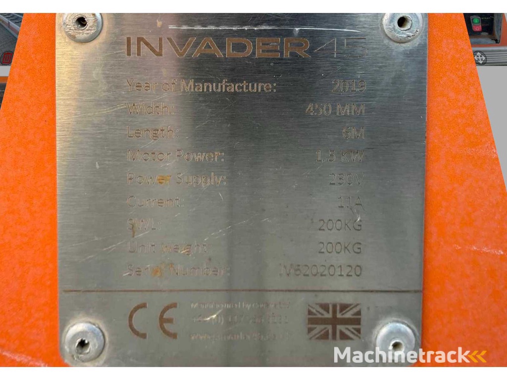 2019 Conveya Invader 45 Förderband