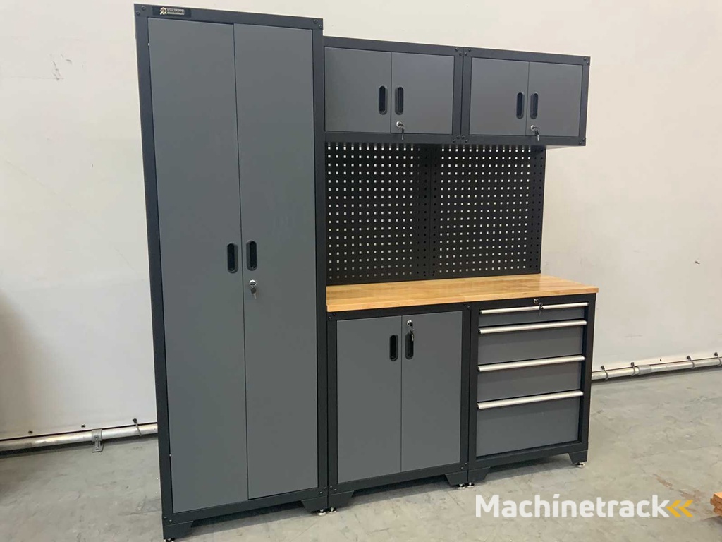 Stahlgruppe GC-01 Werkbank mit Schränken und Stauraum
