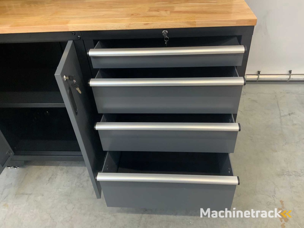 Stahlgruppe GC-01 Werkbank mit Schränken und Stauraum
