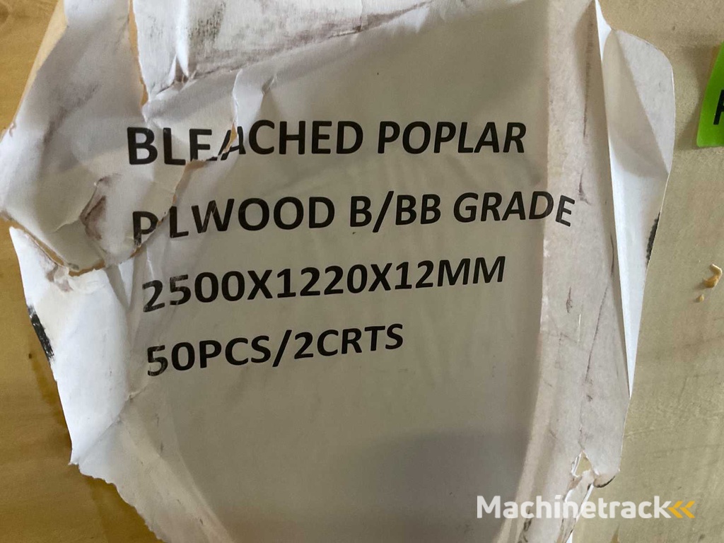 Populieren - multiplexplaat gegrond 250x122x1,2 cm (50x)