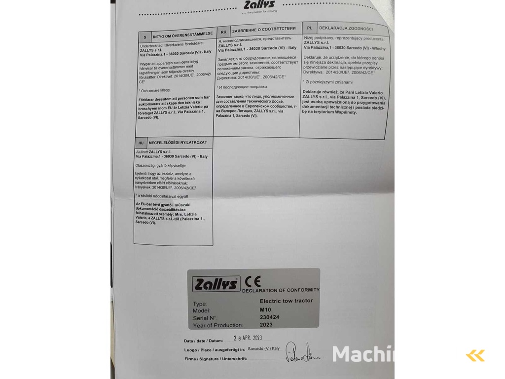 Zallys M10 Schlepper - Modell Z196.720