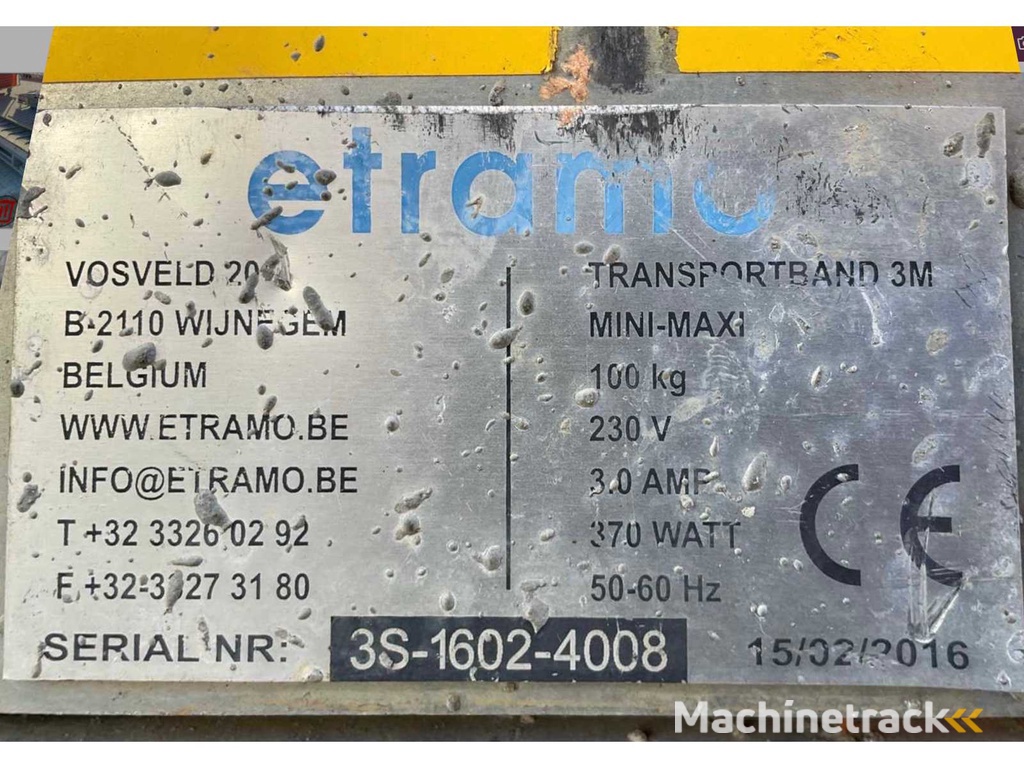 2016 Etramo Mini Maxi Förderband