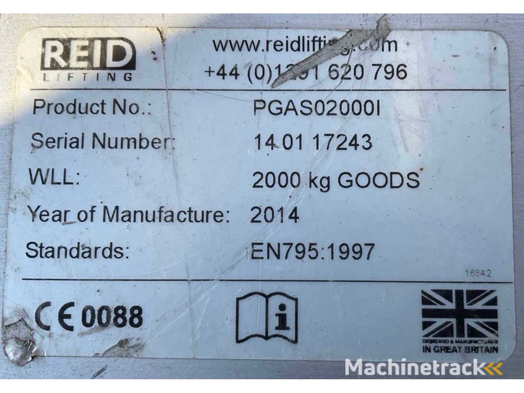 2014 Reid Lifting Limited Porta Gantry Aluminium-Portalkran