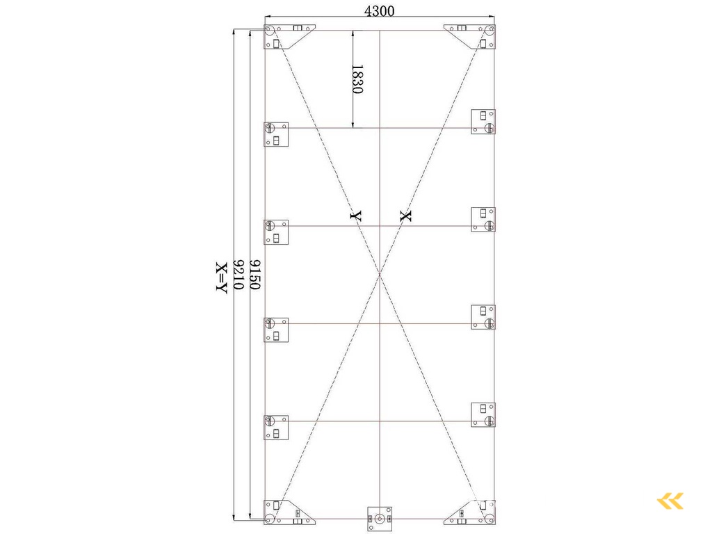 2025 - Easy-Going - (9,20x4,30x4,30 meter) - Garagendazelt / Lagerüberdachung 143014R