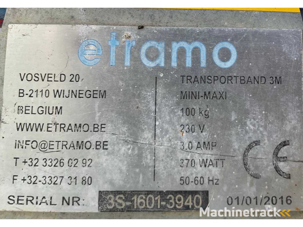 2016 Etramo Mini Maxi Förderband