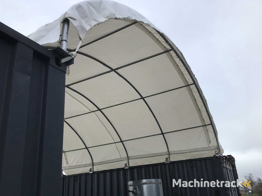 2025 - Easy-Going - (6x12x2 Meter) - Unterstand Unterstand / Zelt zwischen 2 Containern C2040