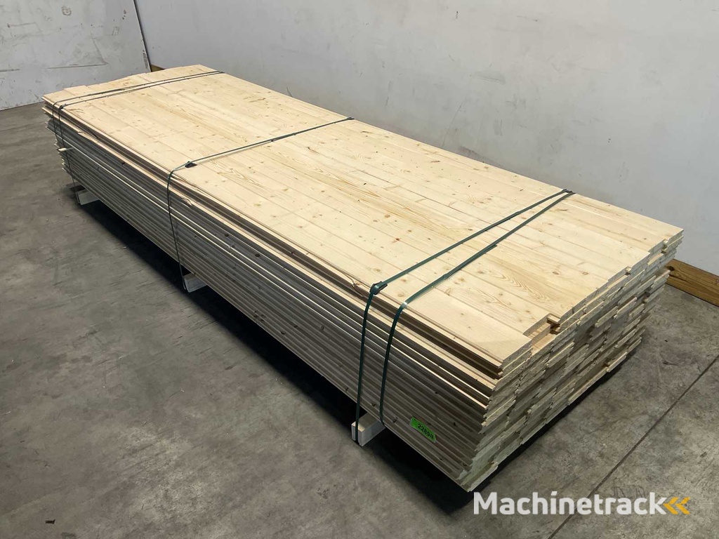 Fichten-Blockhausprofil Nut und Feder 330x14,5x2,8 cm (150x)