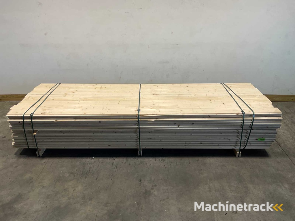 Fichten-Blockhausprofil Nut und Feder 330x14,5x2,8 cm (150x)