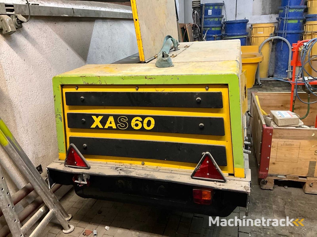 Atlas Copco XAS 60 Portable Compressor without Vehicle Registration