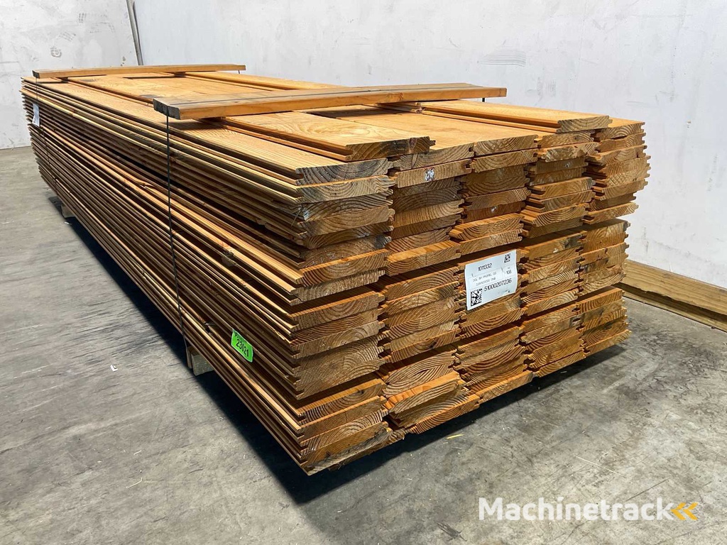 Douglasien-Blockhausprofil gehobelt 300x19,5x2,8 cm (108x)