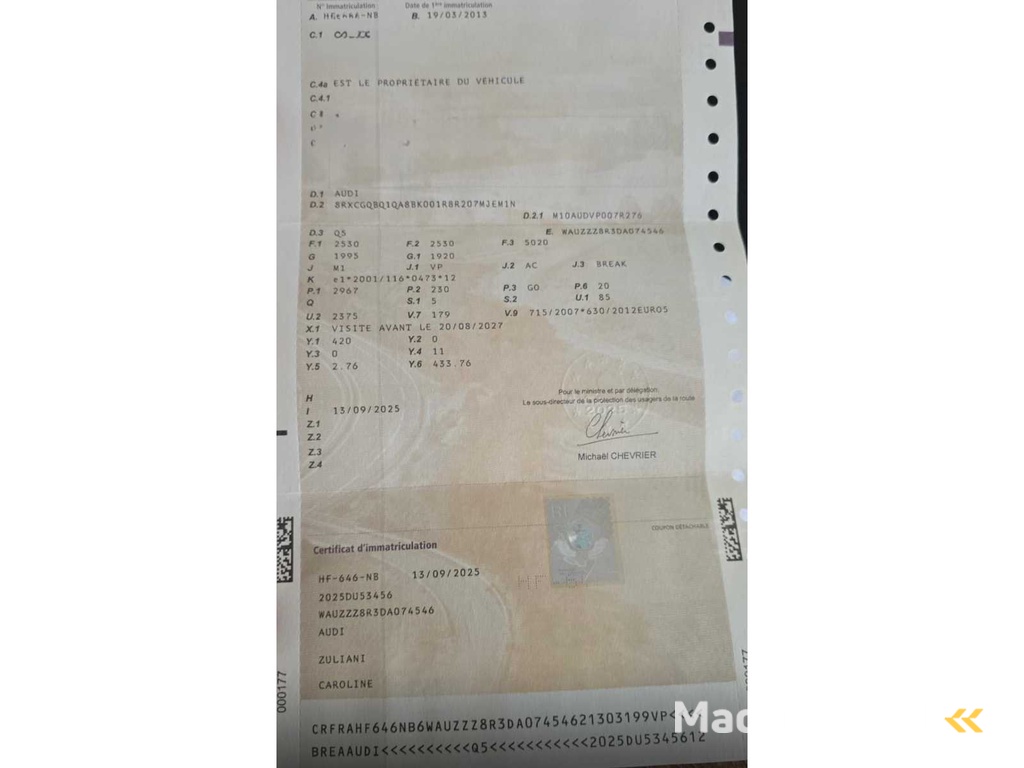 2013 Audi SQ5 3.0 V6 BiTDI 8R Auto