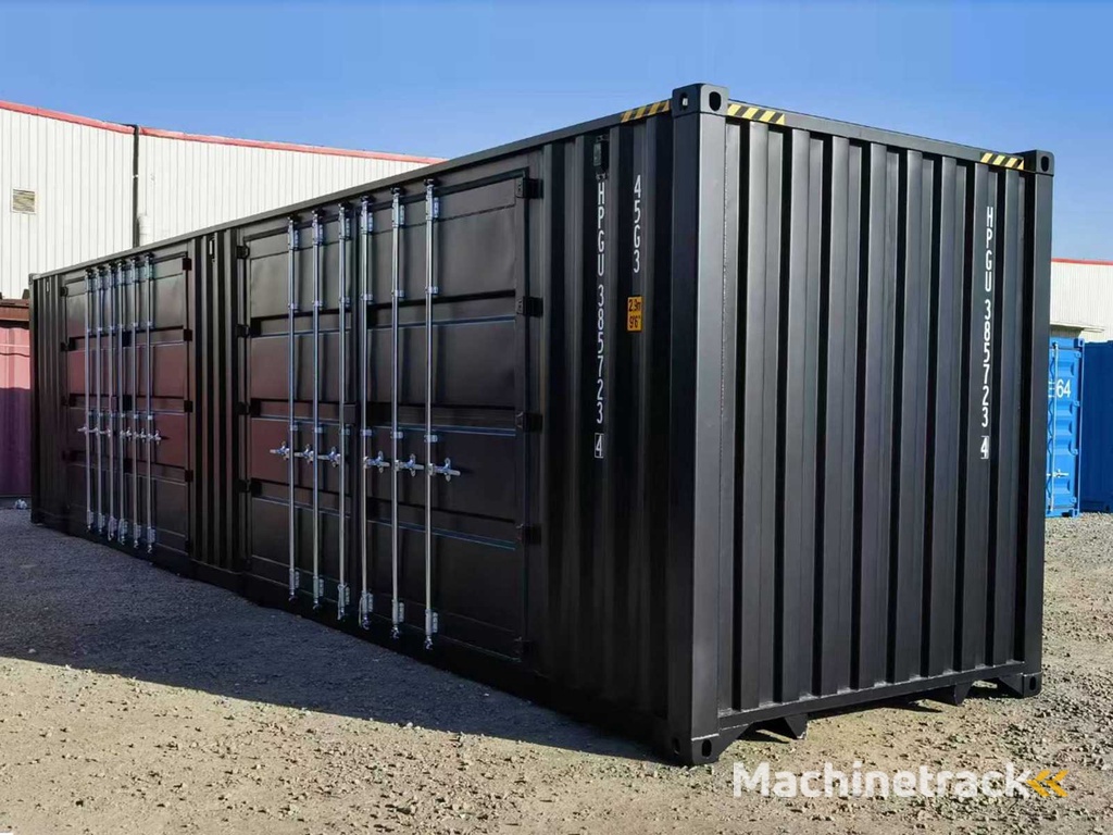 Rhino-Cross-Containers - 40ft High Cube zwart - Zeecontainer met 2 Zijdeuren - 2025