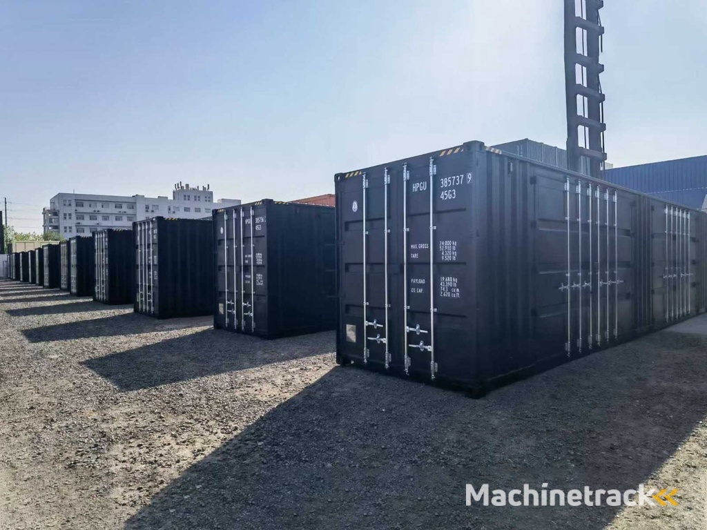 Rhino-Cross-Containers - 40ft High Cube zwart - Zeecontainer met 2 Zijdeuren - 2025