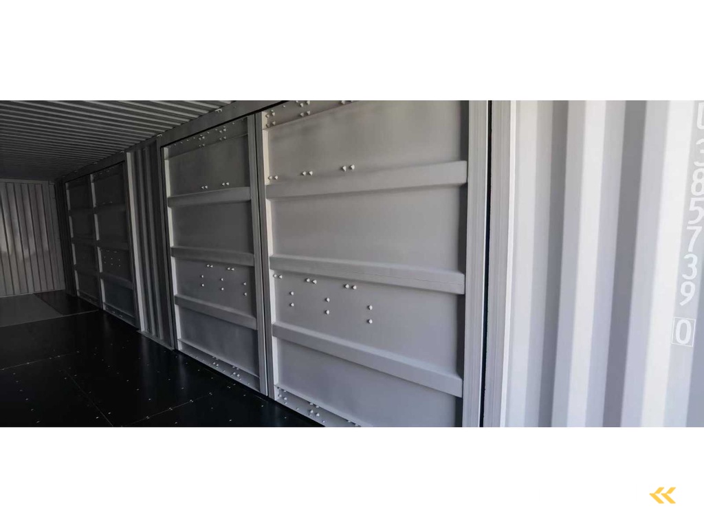 Rhino-Cross-Containers - 40ft High Cube zwart - Zeecontainer met 2 Zijdeuren - 2025