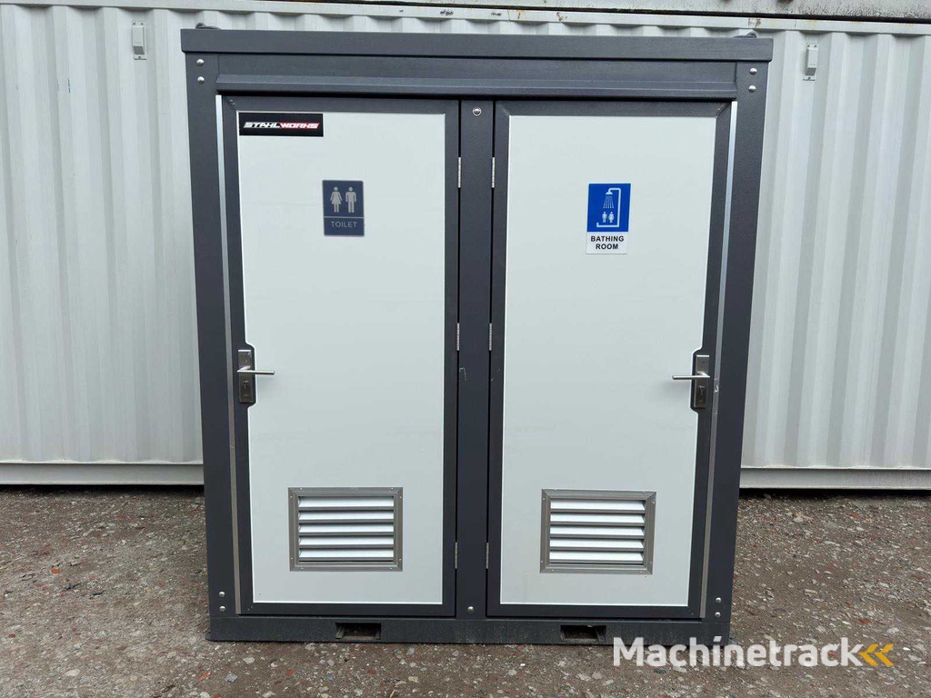 2025 Stahlworks Double Sanitairunit / Toilet en Douche unit