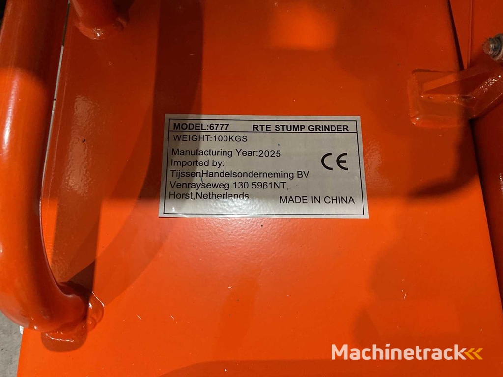 2025 - RTE - 6777 Baumstumpffräse - Baumstumpffräse