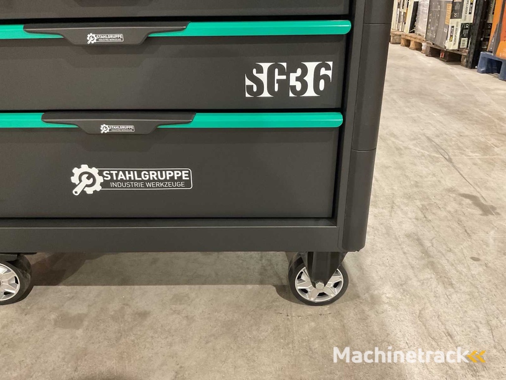 Stahlgruppe 7 Schubladen mit 307 Stück SG36 NL181477240227 Werkbank