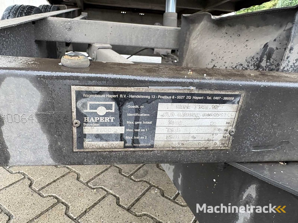 Hapert - 2000 - D3000-02 - Hydraulic Tipper Trailer