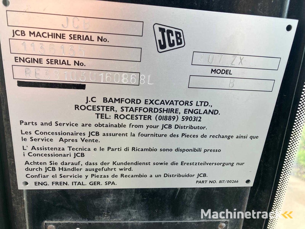 JCB - 407 ZX - Schaufel - 2004