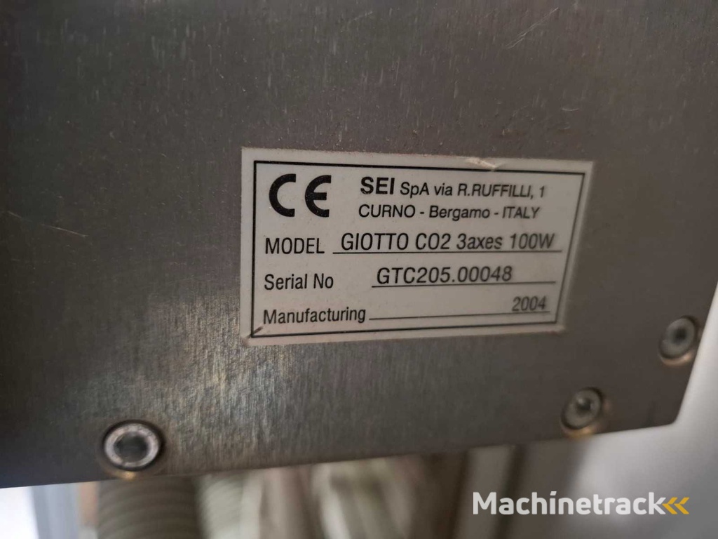 Sei - 2004 - Giotto 3axes 100W - Co2 Laser Cutting Machine