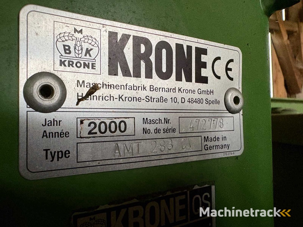 KRONE AMT 283 CV schijvenmaaier