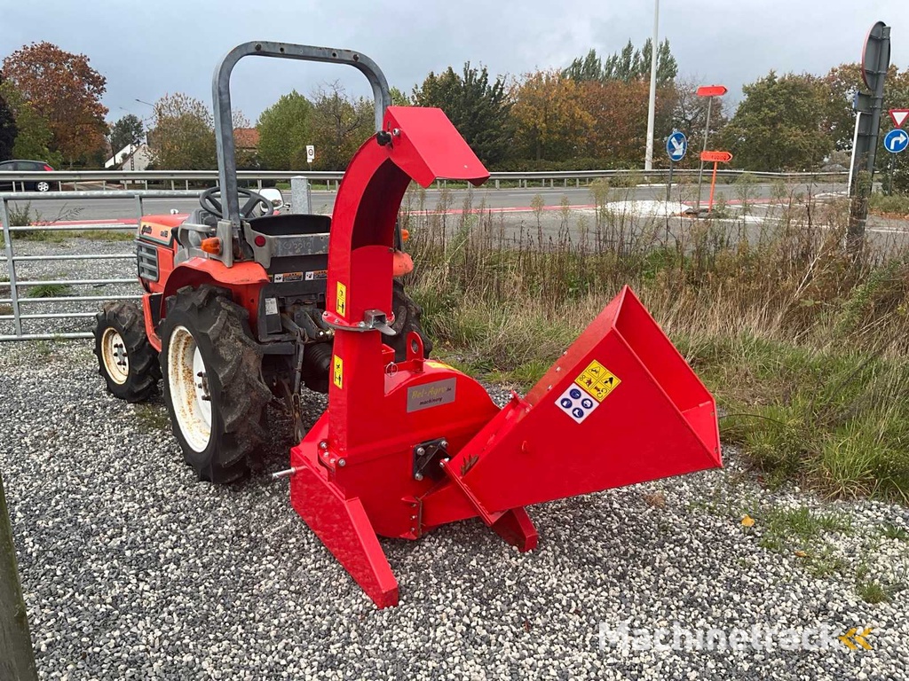 1987 Granbia GB18 mini tractor with 2020 Bel-Agro BX42 forage harvester