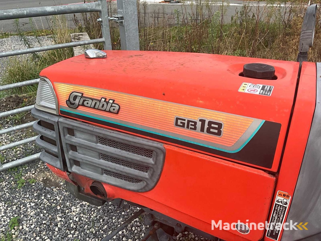 1987 Granbia GB18 mini tractor with 2020 Bel-Agro BX42 forage harvester