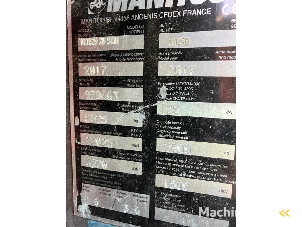 Manitou ML 1629 Verreiker 2017