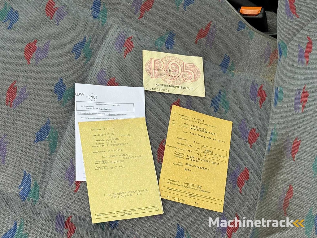 Volkswagen - 1992 - Polo - 1.3 Fox - 122500km NAP - FH-TR-71