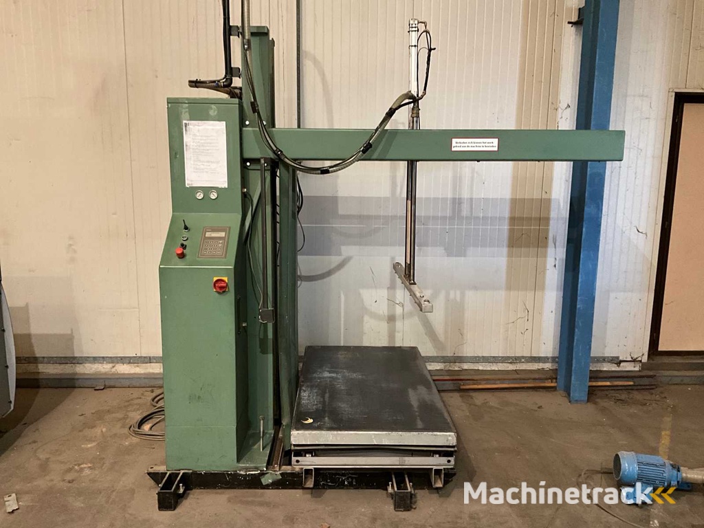 Automatische Vacuümheffer v.v. zuignappenbalk 120x5cm, lengte meetsysteem, heftafel 1.000kg