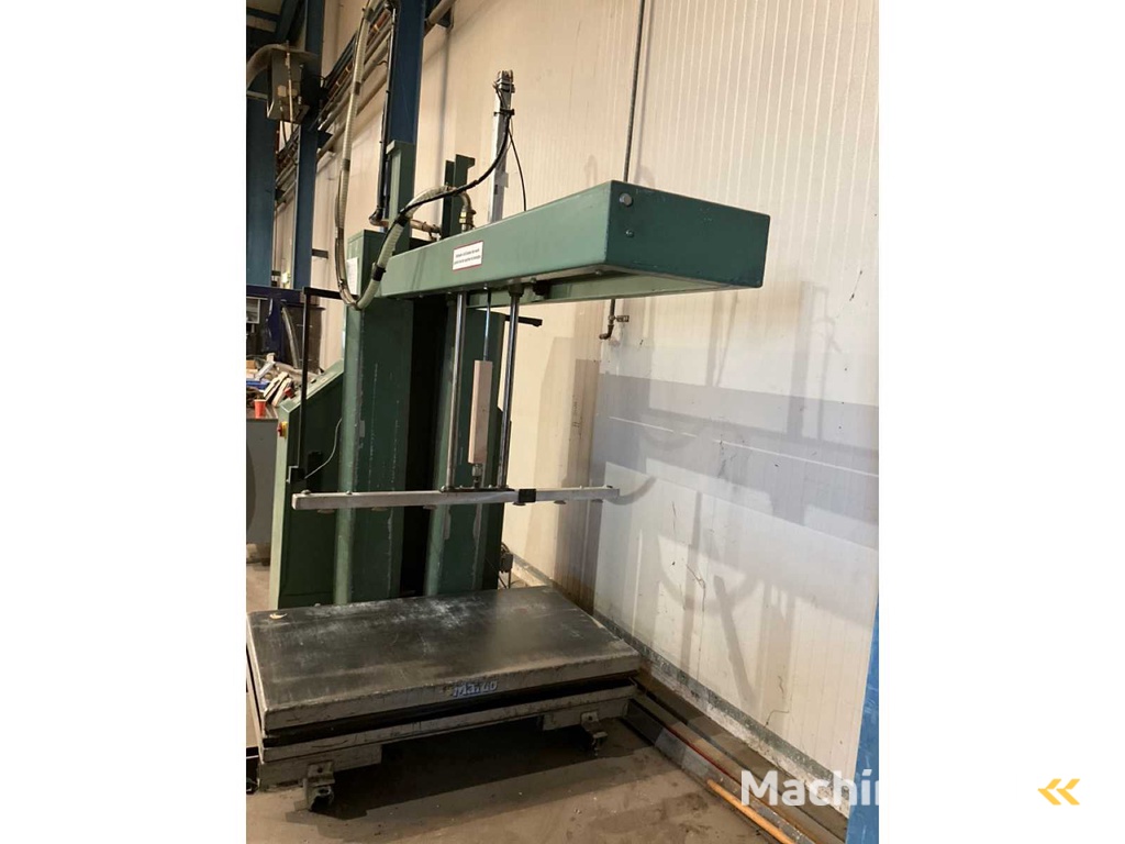 Automatische Vacuümheffer v.v. zuignappenbalk 120x5cm, lengte meetsysteem, heftafel 1.000kg