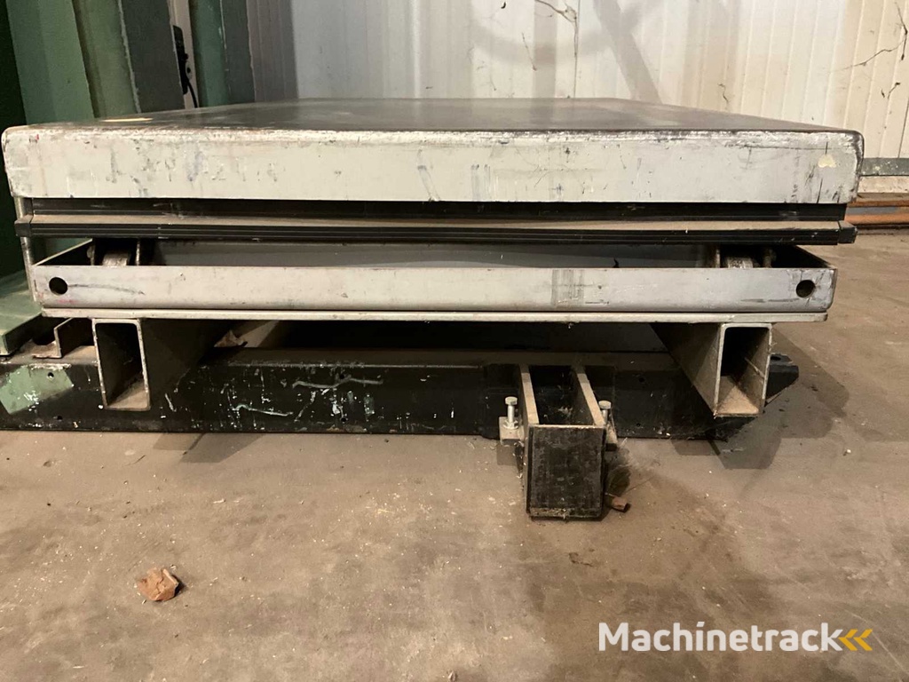 Automatische Vacuümheffer v.v. zuignappenbalk 120x5cm, lengte meetsysteem, heftafel 1.000kg