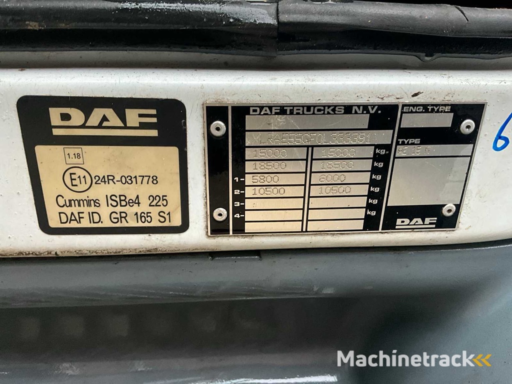 DAF FA LF 55.220 LKW mit offener Ladefläche 805x250cm (2007), 36-BKX-7