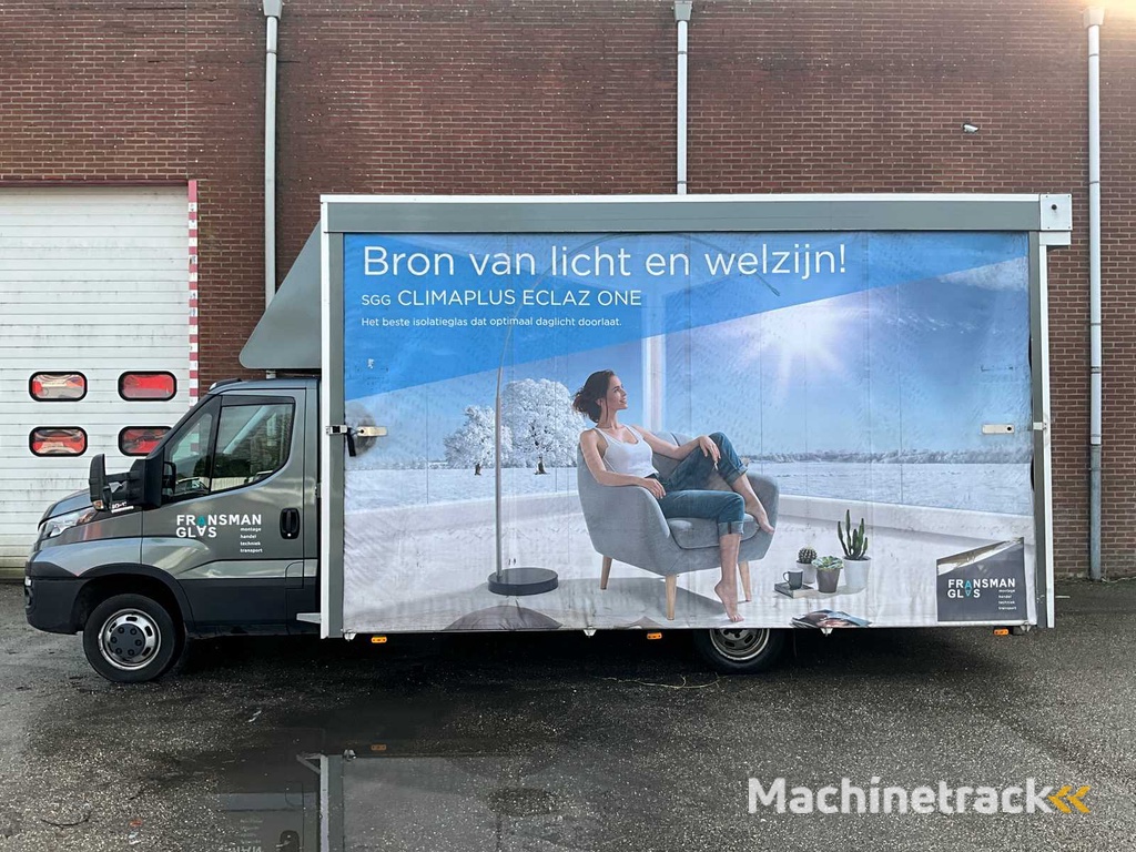 Iveco 50-C17 Glas-LKW mit Werkstattausrüstung und Glasträgern (elektrisch abschließbar) 185996km Baujahr: 2016, 34-BHD-8