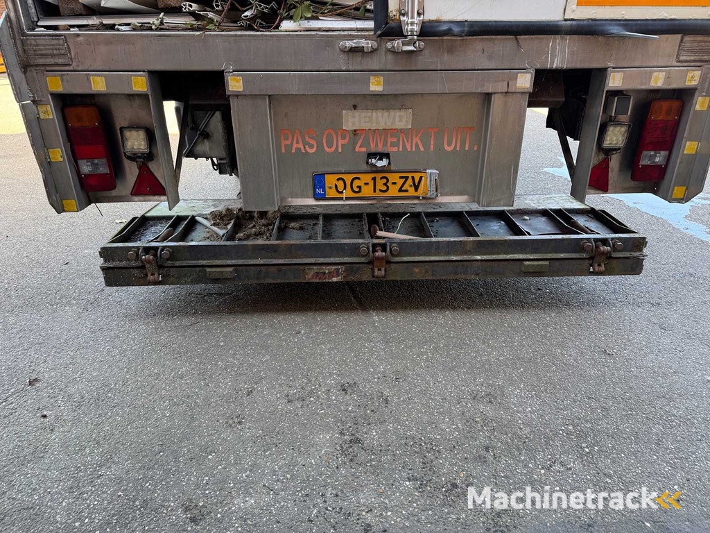 H.T.F. - 2002 - HZP32 - Semi-trailer with closed body with steered rear axle, AMA tail lift 14 meters OG-13-ZV