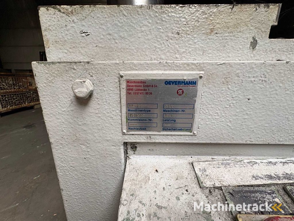 OEVERMANN VP-63 Hydraulic Press