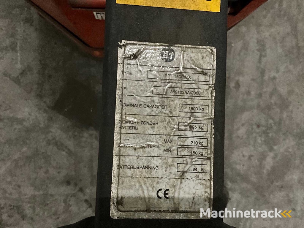 BT PPT 1600 maxi Elektrische palletwagen