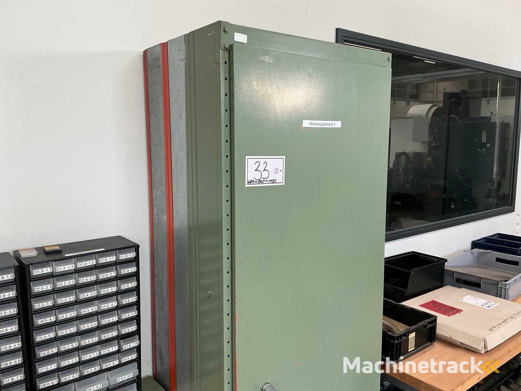 Lots of machine tools and accessories with workshop cabinet