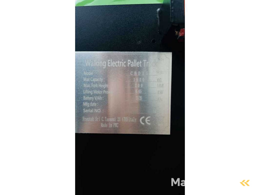 FREUTEK NNT0019 Elektrische palletwagen 1500 kg - 115mm