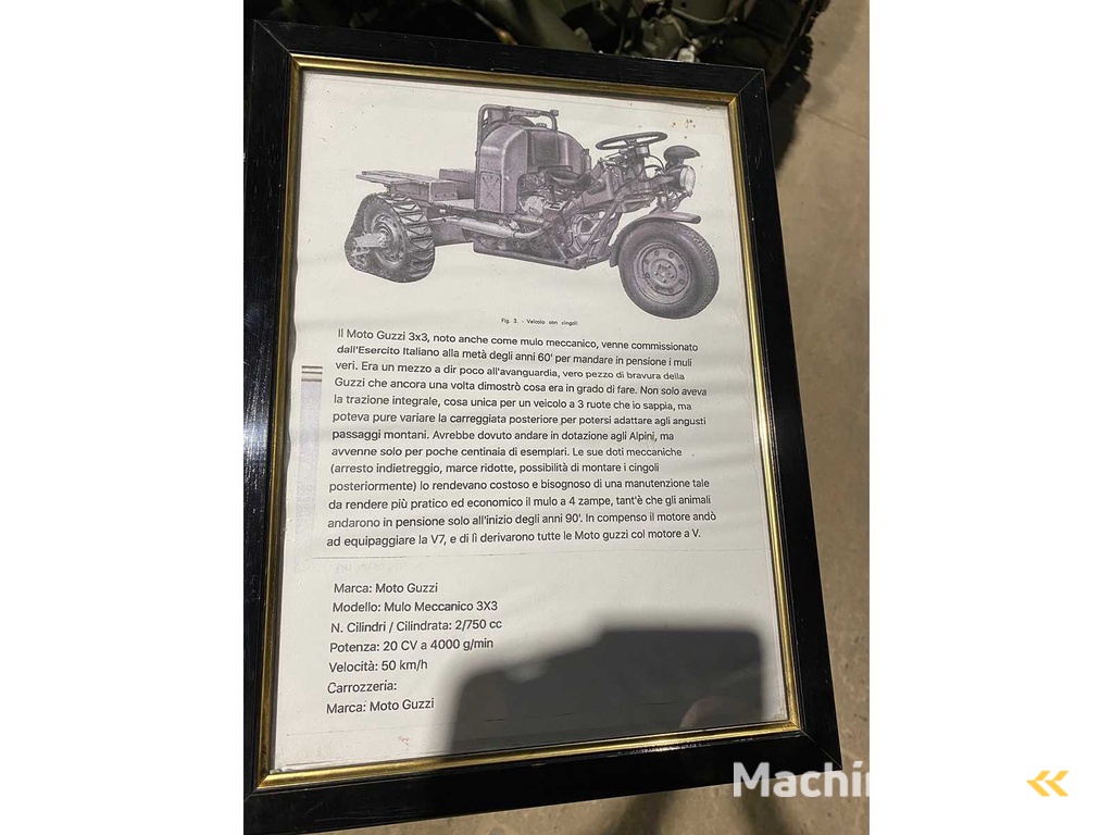 MOTOGUZZI - 3x3 Mechanisches Maultier - Oldtimer Militärfahrzeug