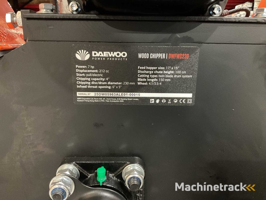 2025 Daewoo DWFWC230 Houthakselaar