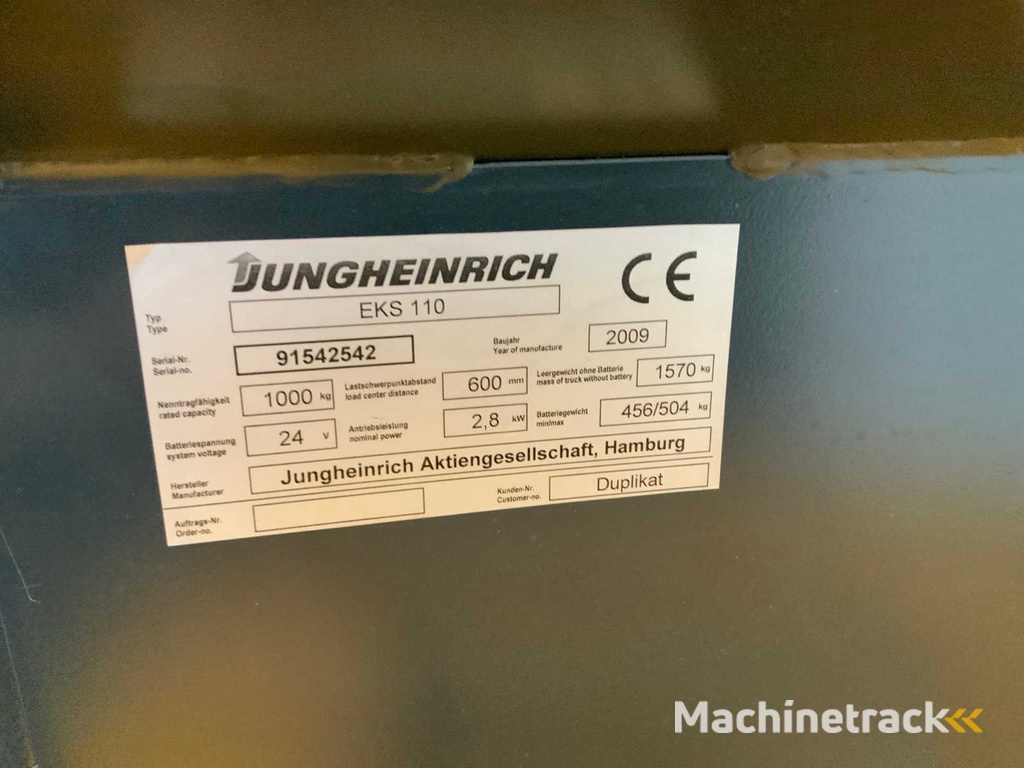 Jungheinrich - 2009 - EKS110 - Orderpicker