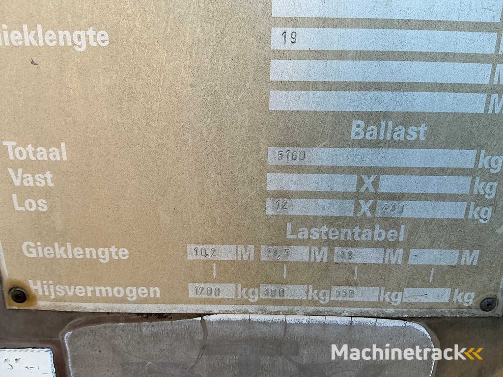 LMB Boilot BP 1000-19 Torenkraan