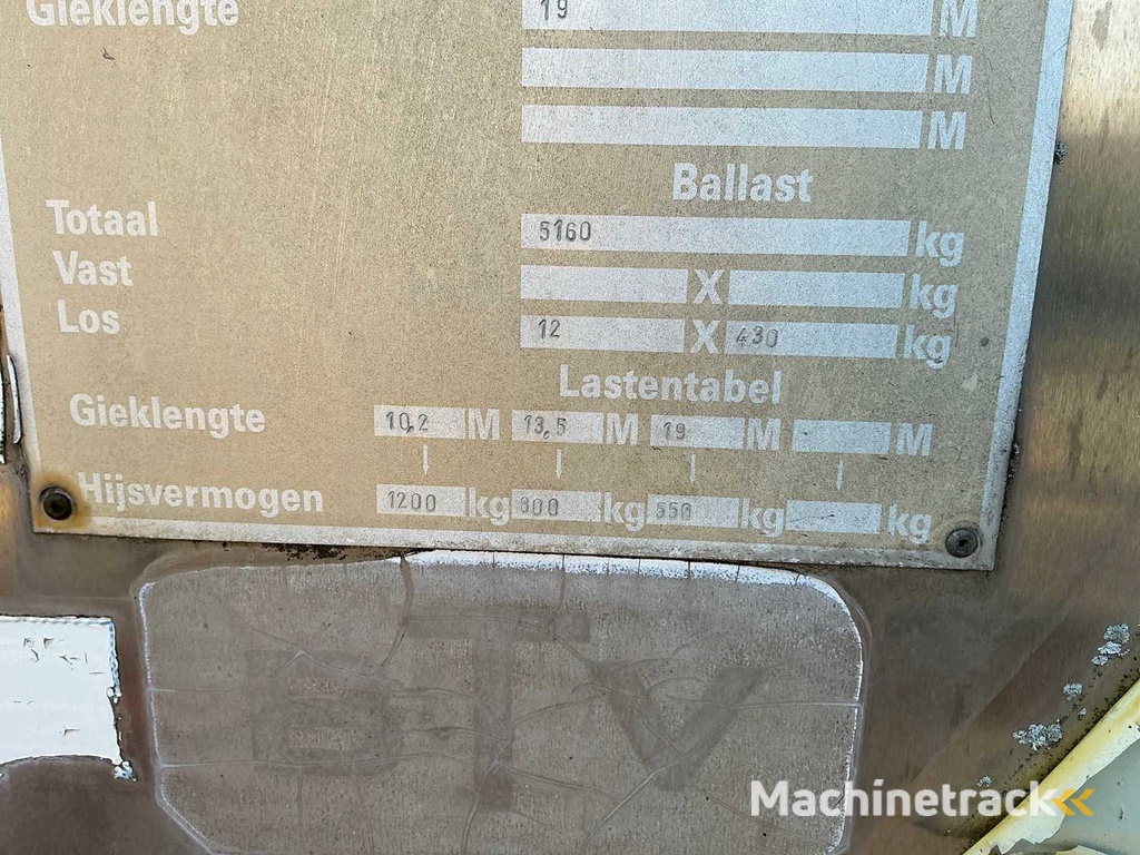 LMB Boilot BP 1000-19 Torenkraan