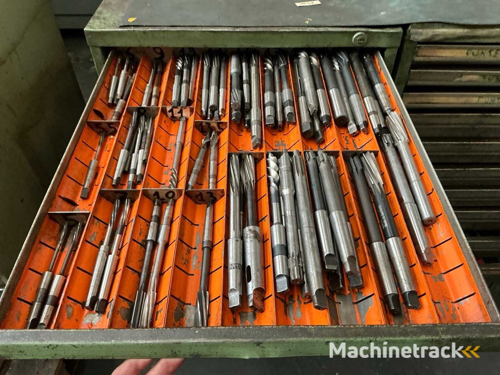 Workshop ladekast met inhoud