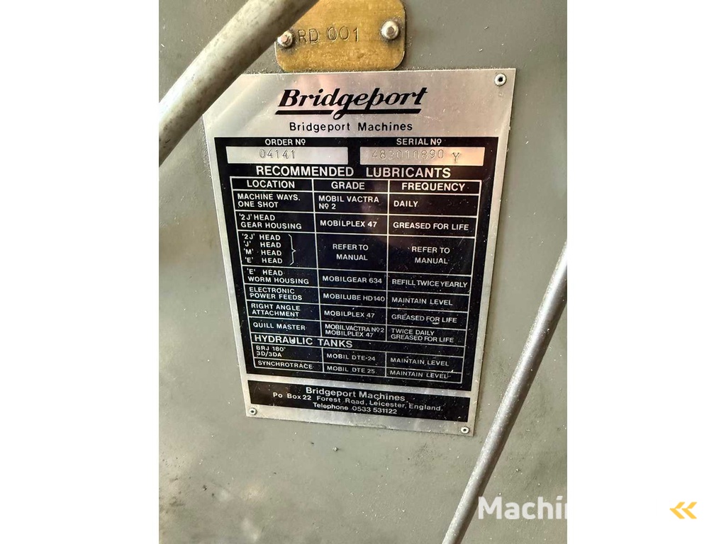 Bridgeport - RD 001 - Freesmachine