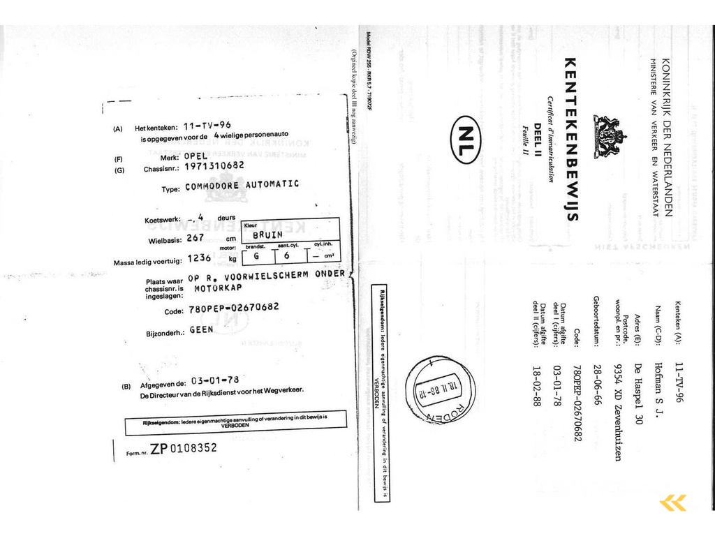 1978 - Opel - Commodore - 2500 S Limousine - Oldtimer