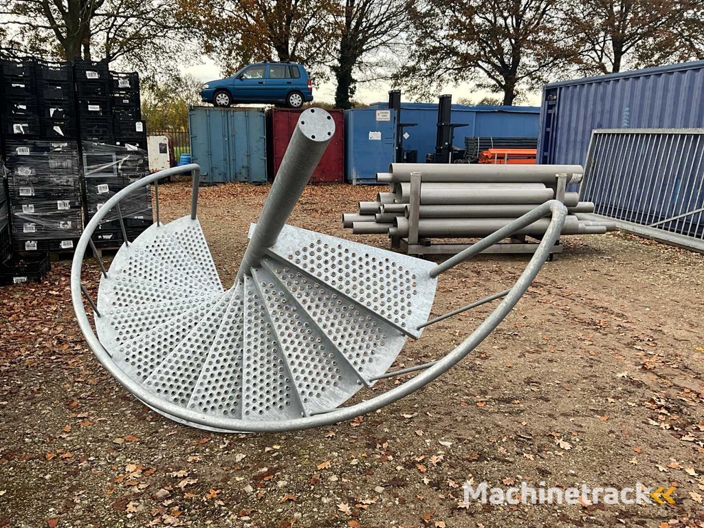 Industrielle verzinkte Wendeltreppe